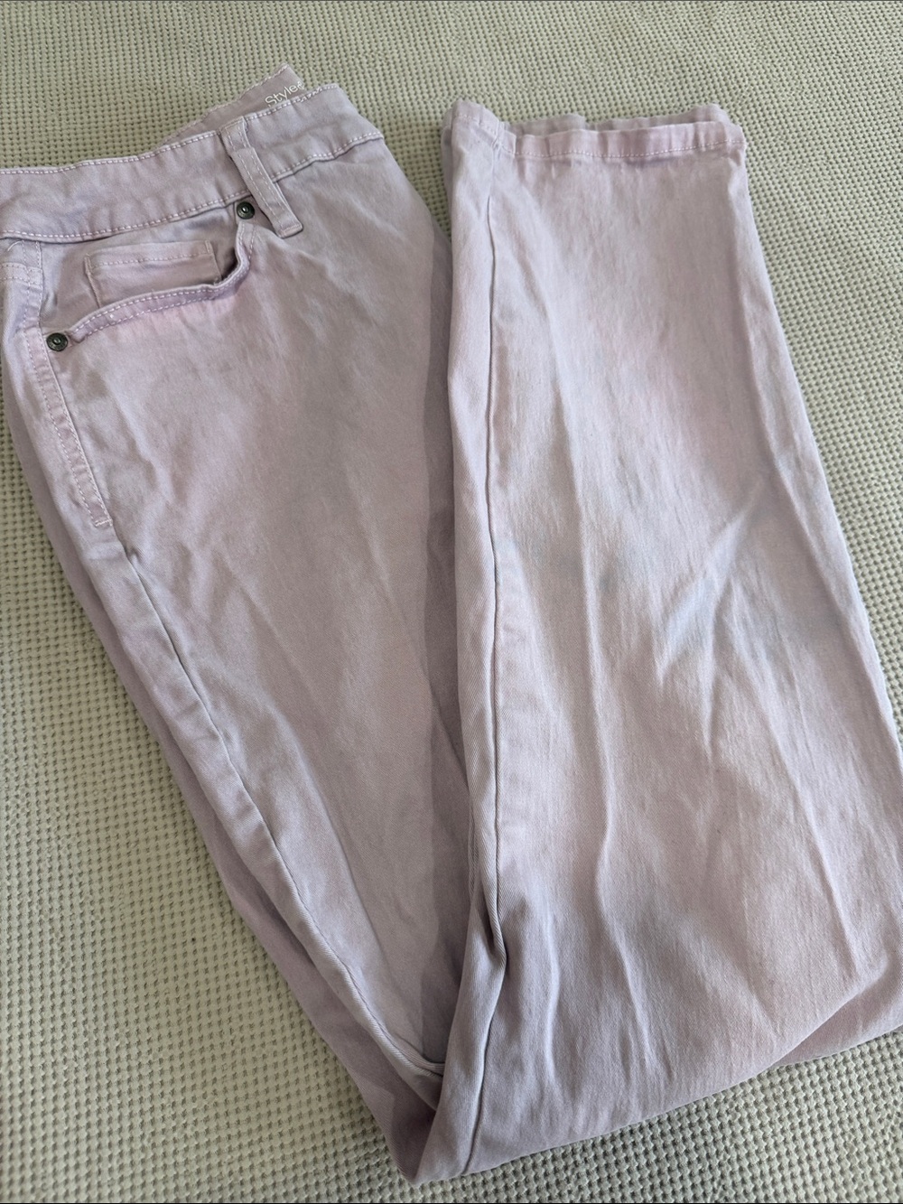 Style & Co. Straight-Leg Pants in Pale Mauve